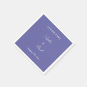 Elegant Lavender Wedding Napkins Servet (Hoek)