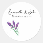 Elegant Lavender Wedding Sticker - Blank (Voorkant)