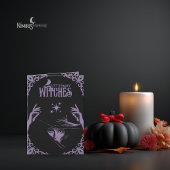 Elegant Lavender Witchy Halloween Invitation
