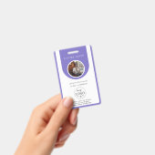 Elegant Lavender Work Office Identification ID Badge (Handheld)