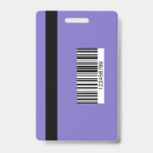 Elegant Lavender Work Office Identification ID Badge (Achterkant)