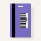 Elegant Lavender Work Office Identification ID Badge (Achterkant)