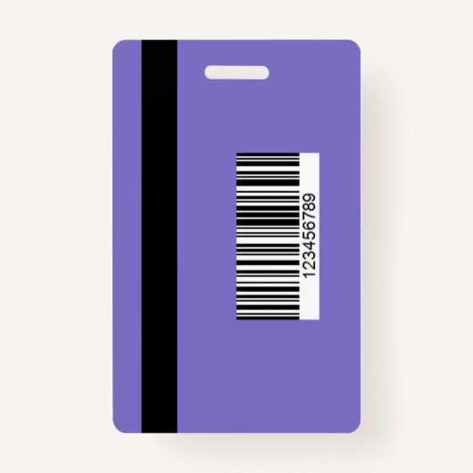 Elegant Lavender Work Office Identification ID Badge (Achterkant)