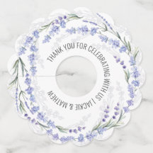 Elegant Lavender Wreath Wedding Favor