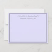 Elegant Lavender zend met liefde en handschoen Notitiekaartje (Voorkant)