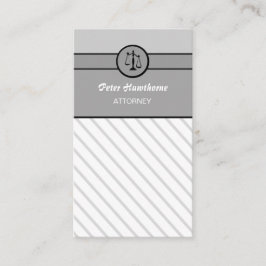 Elegant Law Firm Attorney Lawyer Justice Scales Visitekaartje