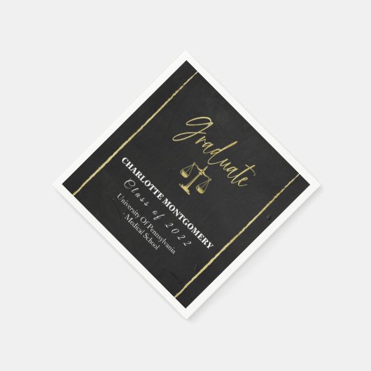 Elegant Law School Afstuderen Servet (Hoek)