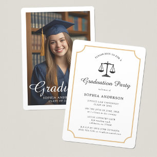 Elegant Law School  Foto Afstuderen Kaart