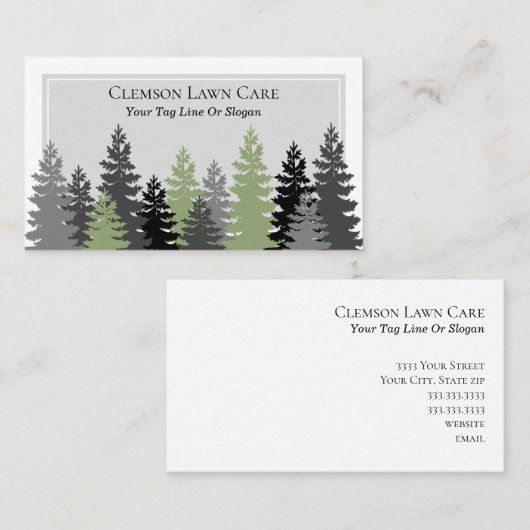 Elegant Lawn Care Professional Visitekaartje (Voorkant / Achterkant)