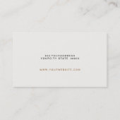 Elegant Lawyer Brown Suede Kijk Visitekaartje (Achterkant)