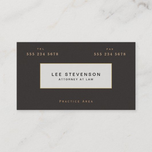 Elegant Lawyer Brown Suede Kijk Visitekaartje (Voorkant)