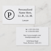 Elegant Lawyer Visitekaartje (Voorkant / Achterkant)