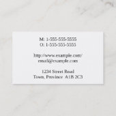 Elegant Lawyer Visitekaartje (Achterkant)