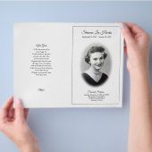 Elegant LDS Funeral Programme Flyer (Hand)