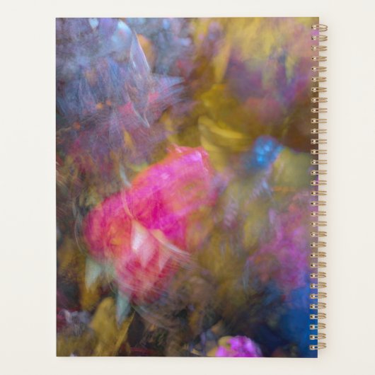 Elegant Leaf Abstracte Art Planner (Achterkant)