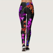 Elegant Leaf and Branch Pattern Multi-Leggings Leggings (Achterkant)