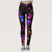 Elegant Leaf and Branch Pattern Multi-Leggings Leggings (Voorkant)