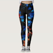 Elegant Leaf en Branch Pattern-Leggings Leggings (Voorkant)
