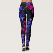 Elegant Leaf en Branch Pattern Vibrant Leggings (Achterkant)