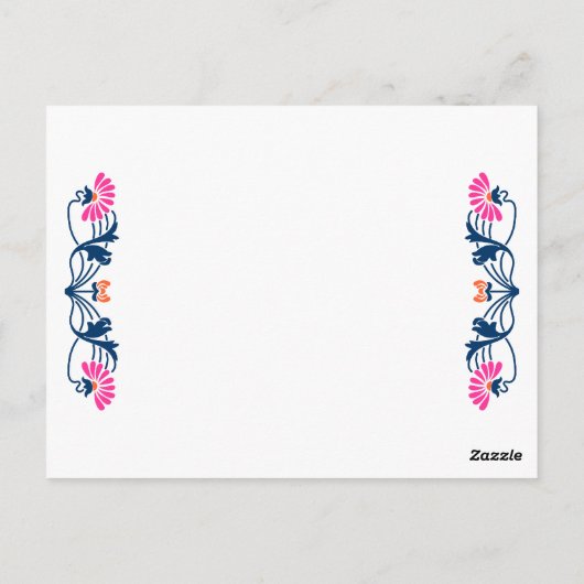 Elegant Leaf Florals & Swirls Table Number Kaart (Achterkant)