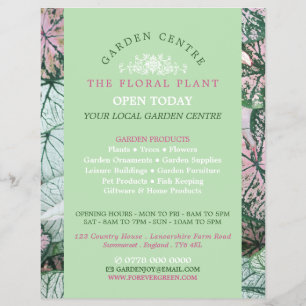 Elegant Leaf, Garden Center, tuinbouwkundige Flyer