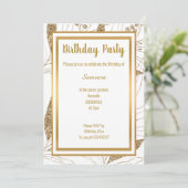 ELEGANT LEAF LAYER GOUD ALLE OCCASION BIRTHDAY KAART (Staand voorkant)