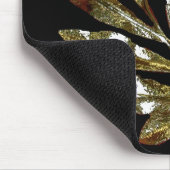 Elegant Leaf Monogram Mousepad Muismat (Hoek)