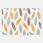 Elegant Leaf-patroon Inpakpapier Vel (Voorkant 2)