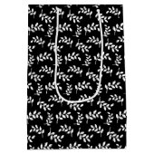 Elegant Leaf Pattern Natuur Lovers Birthday Medium Cadeauzakje (Achterkant)