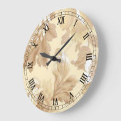 Elegant Leaf Round Roman Numeraalklok Grote Klok (Hoek)