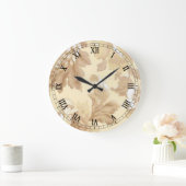 Elegant Leaf Round Roman Numeraalklok Grote Klok (Huis)