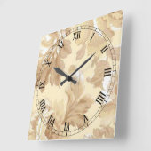 Elegant Leaf Square Roman Numeras Clock Vierkante Klok (Hoek)