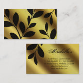Elegant Leaf Visitekaartje Landscaping Gold (Voorkant / Achterkant)