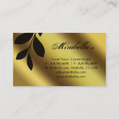 Elegant Leaf Visitekaartje Landscaping Gold (Achterkant)