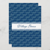 Elegant Leafy Art Nouveau Arts and Crafts Pattern Kaart (Voorkant / Achterkant)