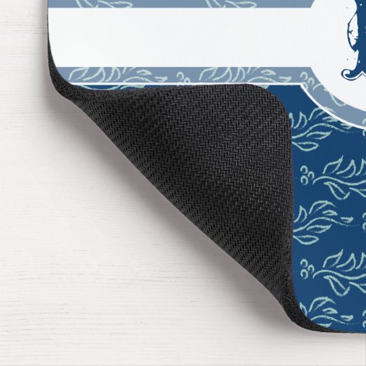 Elegant Leafy Art Nouveau Arts and Crafts Pattern Muismat (Hoek)