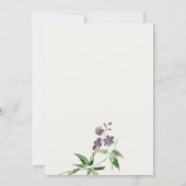 Elegant Leafy Floral Camera Foto Notitiekaartje (Achterkant)