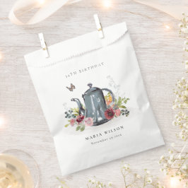 Elegant Leafy Roos Floral Teapot Elke dag Bedankzakje