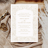  Elegant Leafy Vines Border Lijst Bruiloft Kaart