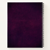 Elegant Leather Luxury Gold Monogram Notitieboek (Achterkant)