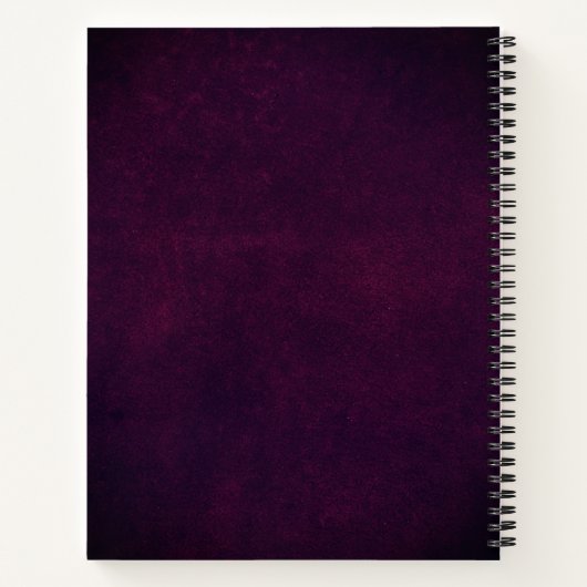 Elegant Leather Luxury Gold Monogram Notitieboek (Achterkant)