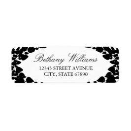 Elegant Leaves Adresetiketten Etiket