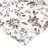 Elegant Leaves Berries Waterverf Bloemen Tafelkleed (Gekanteld)