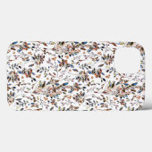 Elegant Leaves Berries White Waterverf Floral Case-Mate iPhone Case (Achterkant (horizontaal))
