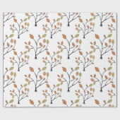 Elegant Leaves Cadeaupapier (Vlak)