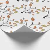 Elegant Leaves Cadeaupapier (Hoek)