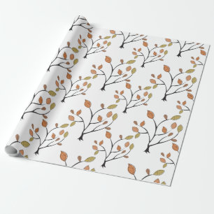 Elegant Leaves Cadeaupapier