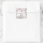 Elegant Leaves Gepersonaliseerd Bookplaat Sticker (Tas)