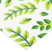 Elegant Leaves Green Lemon Turquoise Tafelkleed (Gekanteld)