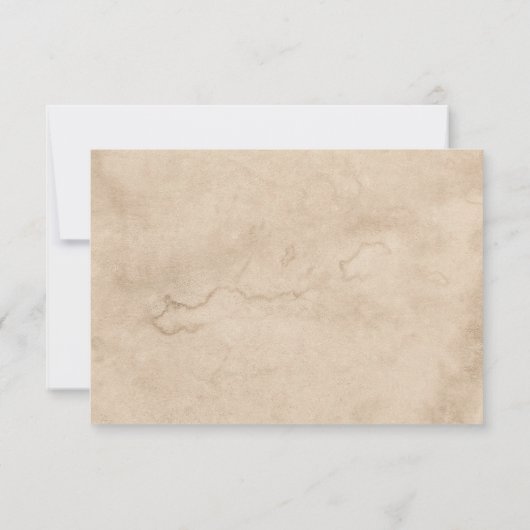 Elegant Leaves Orthodox Christelijk Baptisme Bedankkaart (Achterkant)